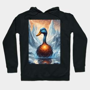 Fire And Ice Fantasy Duck Hoodie